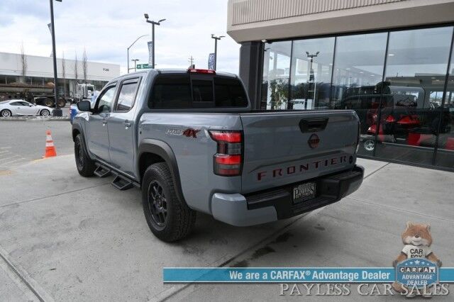 2022 Nissan Frontier PRO-4X / 4X4 / Crew Cab / Off-Road Protection Pkg / Power Driver's Seat / Navigation / Apple CarPlay & Android Auto / USB Input / Back Up Camera / Keyless Entry & Start / Running Boards / Bed Liner / 22 MPG Anchorage AK