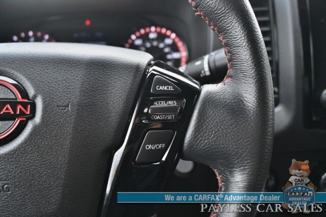 2022 Nissan Frontier PRO-4X / 4X4 / Crew Cab / Off-Road Protection Pkg / Power Driver's Seat / Navigation / Apple CarPlay & Android Auto / USB Input / Back Up Camera / Keyless Entry & Start / Running Boards / Bed Liner / 22 MPG Anchorage AK