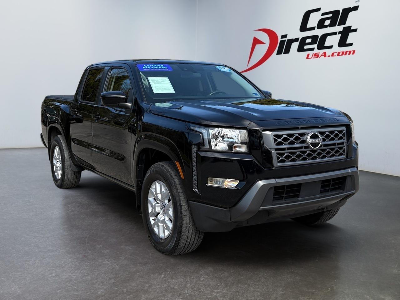 2022 Nissan Frontier SV, HARD TONNEAU COVER, REAR POWER WINDOW, BLIND SPOT ALERT, LANE DEPARTURE WARNING, HEATED STEERING WHEEL & SEATS, BACKUP CAMERA WITH PARKING SENSORS, KEYLESS START, LOW MILEAGE, ONLY 1 OWNER, CLEAN CARFAX, GET IN THE FRONT OF THE ROAD IN THIS FRONT