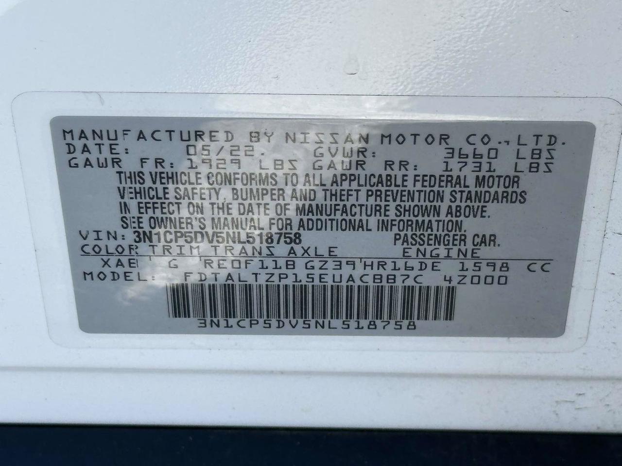 2022 Nissan Kicks SR Alexandria VA