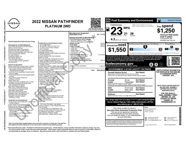 2022 Nissan Pathfinder Platinum Raleigh NC