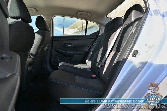 2022 Nissan Sentra SV / All Weather Pkg / Heated Cloth Seats / Heated Steering Wheel / Auto Start / Blind Spot Alert / Lane & Collision Alert / Apple CarPlay & Android Auto / Back Up Camera / Keyless Entry & Start / 39 MPG / 1-Owner Anchorage AK