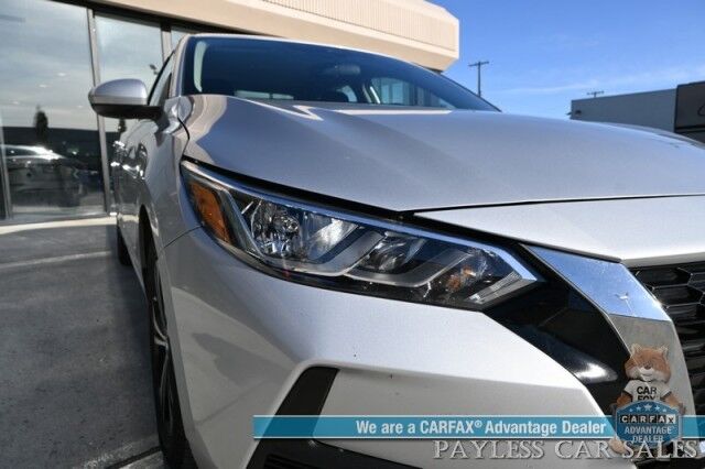 2022 Nissan Sentra SV / All Weather Pkg / Heated Cloth Seats / Heated Steering Wheel / Auto Start / Blind Spot Alert / Lane & Collision Alert / Apple CarPlay & Android Auto / Back Up Camera / Keyless Entry & Start / 39 MPG / 1-Owner Anchorage AK