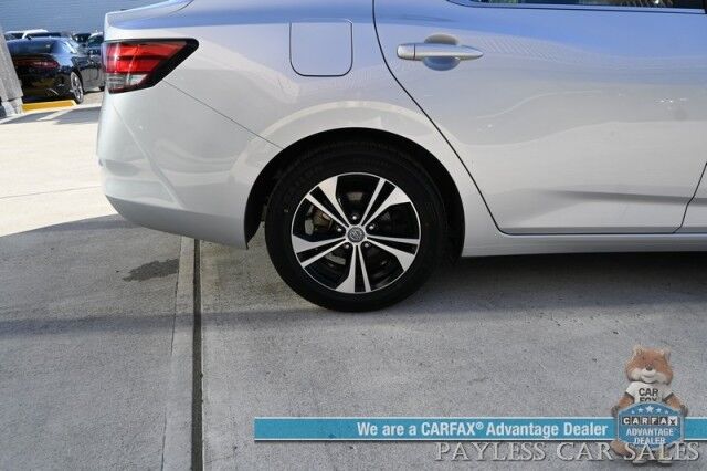 2022 Nissan Sentra SV / All Weather Pkg / Heated Cloth Seats / Heated Steering Wheel / Auto Start / Blind Spot Alert / Lane & Collision Alert / Apple CarPlay & Android Auto / Back Up Camera / Keyless Entry & Start / 39 MPG / 1-Owner Anchorage AK