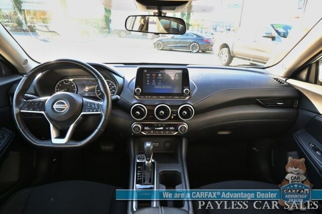 2022 Nissan Sentra SV / All Weather Pkg / Heated Cloth Seats / Heated Steering Wheel / Auto Start / Blind Spot Alert / Lane & Collision Alert / Apple CarPlay & Android Auto / Back Up Camera / Keyless Entry & Start / 39 MPG / 1-Owner Anchorage AK