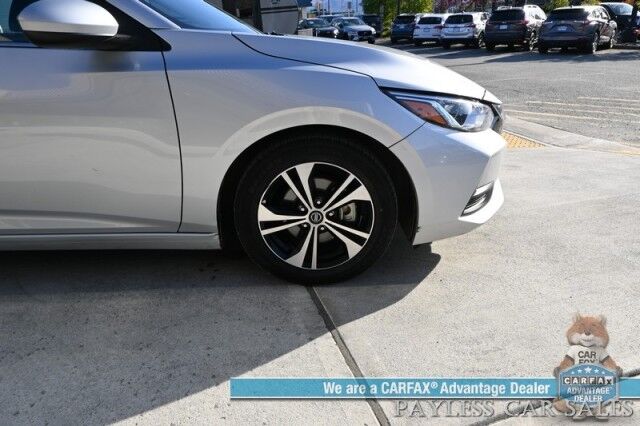 2022 Nissan Sentra SV / All Weather Pkg / Heated Cloth Seats / Heated Steering Wheel / Auto Start / Blind Spot Alert / Lane & Collision Alert / Apple CarPlay & Android Auto / Back Up Camera / Keyless Entry & Start / 39 MPG / 1-Owner Anchorage AK