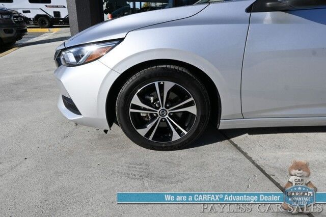 2022 Nissan Sentra SV / All Weather Pkg / Heated Cloth Seats / Heated Steering Wheel / Auto Start / Blind Spot Alert / Lane & Collision Alert / Apple CarPlay & Android Auto / Back Up Camera / Keyless Entry & Start / 39 MPG / 1-Owner Anchorage AK