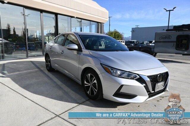 2022 Nissan Sentra SV / All Weather Pkg / Heated Cloth Seats / Heated Steering Wheel / Auto Start / Blind Spot Alert / Lane & Collision Alert / Apple CarPlay & Android Auto / Back Up Camera / Keyless Entry & Start / 39 MPG / 1-Owner Anchorage AK