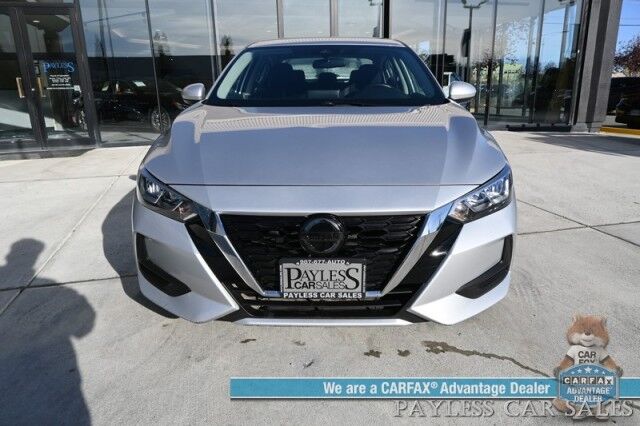 2022 Nissan Sentra SV / All Weather Pkg / Heated Cloth Seats / Heated Steering Wheel / Auto Start / Blind Spot Alert / Lane & Collision Alert / Apple CarPlay & Android Auto / Back Up Camera / Keyless Entry & Start / 39 MPG / 1-Owner Anchorage AK