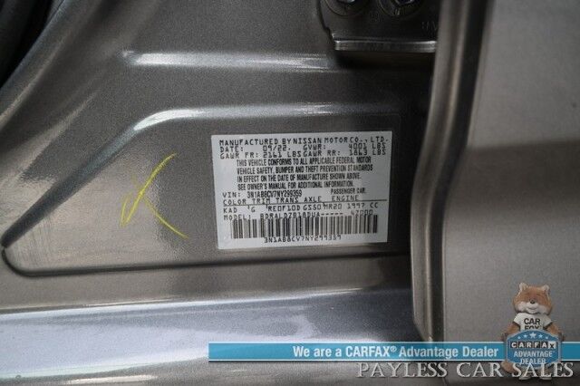 2022 Nissan Sentra SV / Automatic / Blind Spot Alert / Lane Departure & Collision Alert / Apple CarPlay & Android Auto / Back Up Camera / USB & Aux Jacks / Cruise Control / Push Button Start / Alloy Wheels / 39 MPG / 1-Owner Anchorage AK