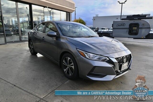 2022 Nissan Sentra SV / Automatic / Blind Spot Alert / Lane Departure & Collision Alert / Apple CarPlay & Android Auto / Back Up Camera / USB & Aux Jacks / Cruise Control / Push Button Start / Alloy Wheels / 39 MPG / 1-Owner Anchorage AK