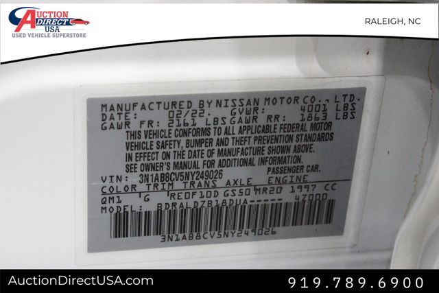 2022 Nissan Sentra SV Raleigh NC