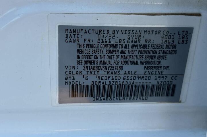 2022 Nissan Sentra SV Roseville CA