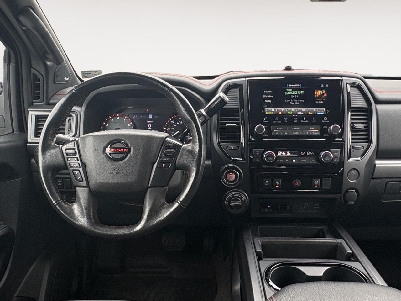 2022 Nissan Titan PRO-4X, TOW PACKAGE, BLIND SPOT ALERT, LANE KEEP ASSIST, REAR POWER SLIDING WINDOW, PUSH BUTTON START, APPLE CARPLAY/ANDROID AUTO, BACKUP CAMERA WITH PARKING SENSORS, CLEAN CARFAX, BECOME A PRO ON THE ROAD IN THIS NISSAN TITAN!