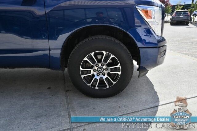 2022 Nissan Titan SV / 4X4 / 5.6L V8 / Crew Cab / Seats 6 / Adaptive Cruise Control / Lane Departure & Blind Spot Alert / Apple CarPlay & Android Auto / Back Up Camera / Rear Parking Sensors / Keyless Entry & Start / 1-Owner Anchorage AK