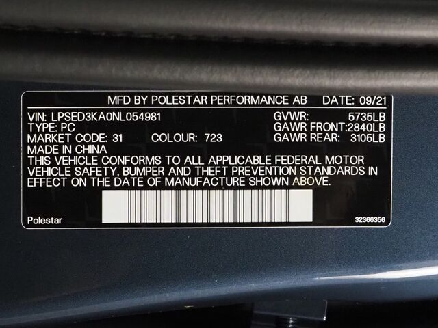 2022 Polestar 2 Long Range Dual Motor AWD *PERFORMANCE PKG, PILOT PKG, NAVIGATION, SAFETY ALERTS, ADAPTIVE CRUISE, 360 VIEW CAMERAS, COLOR TOUCHSCREEN, HEATED SEATS, 20 INCH WHEELS, ANDROID & APPLE Round Rock TX