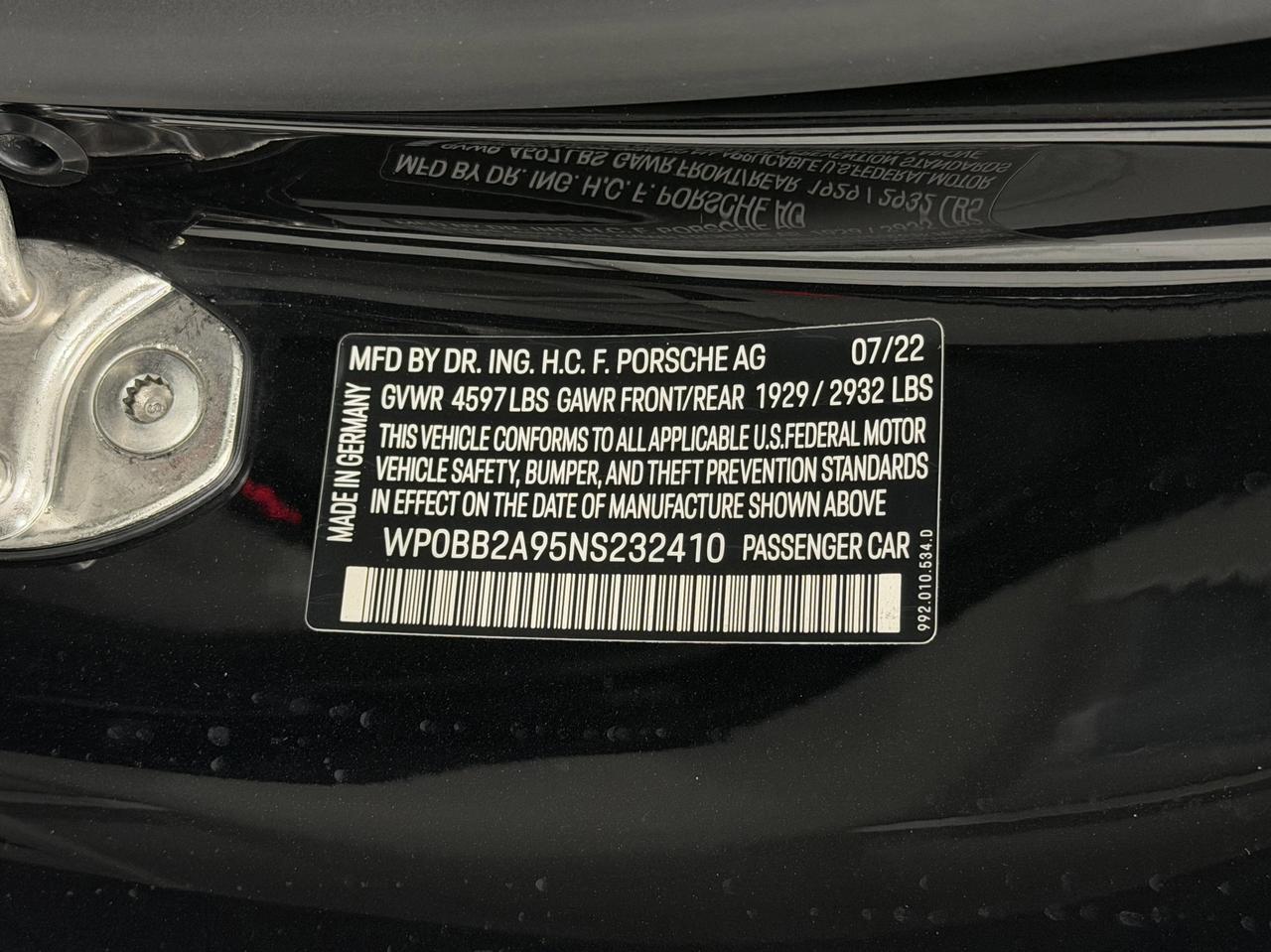 2022 Porsche 911 4S Newark DE