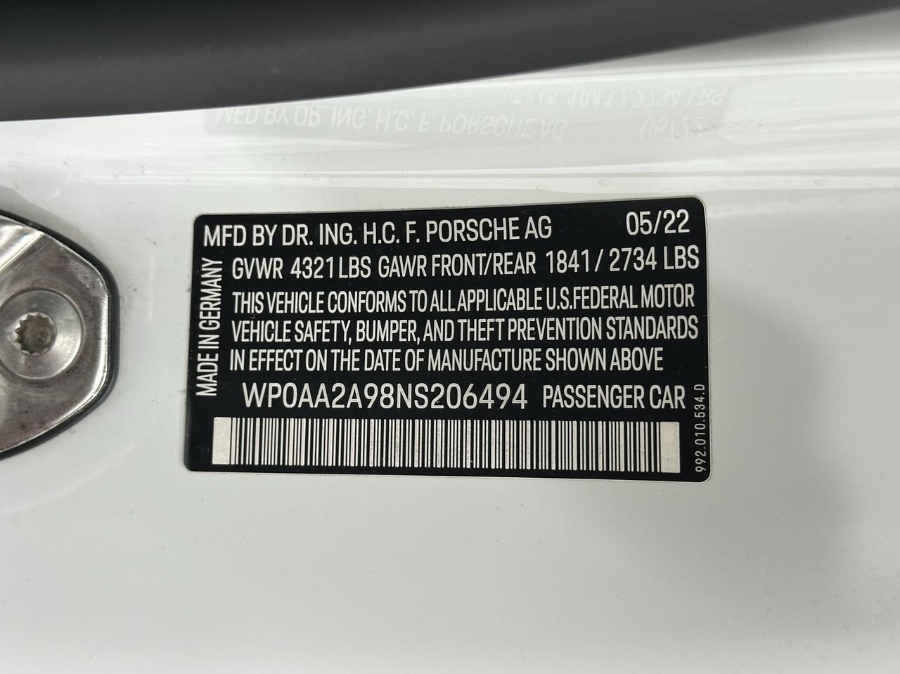 2022 Porsche 911 Carrera Newark DE