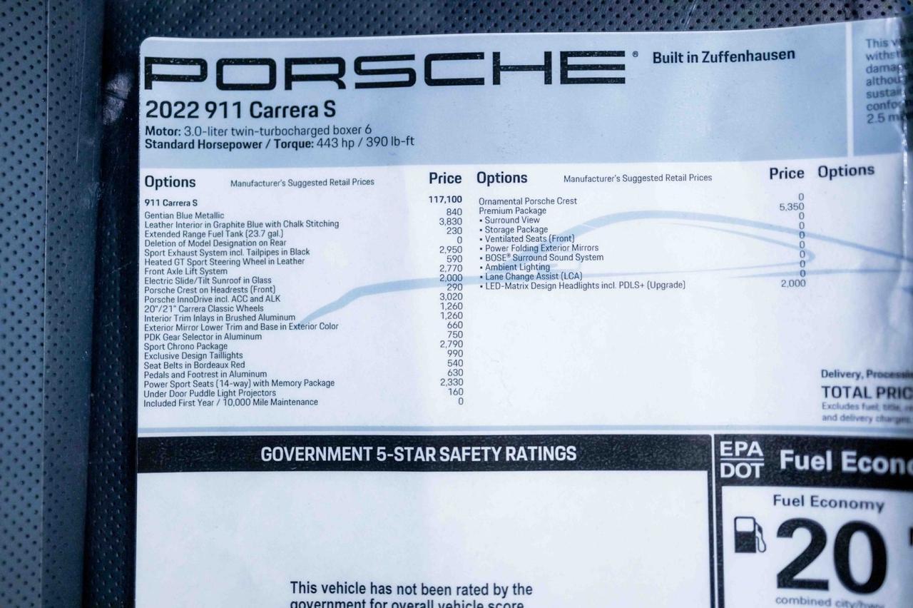 2022 Porsche 911 Carrera S