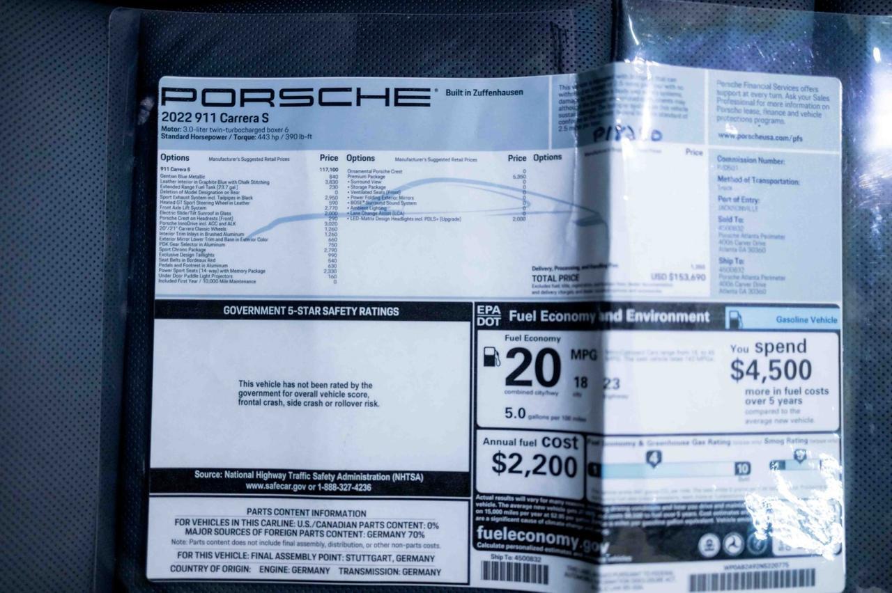 2022 Porsche 911 Carrera S Marietta GA
