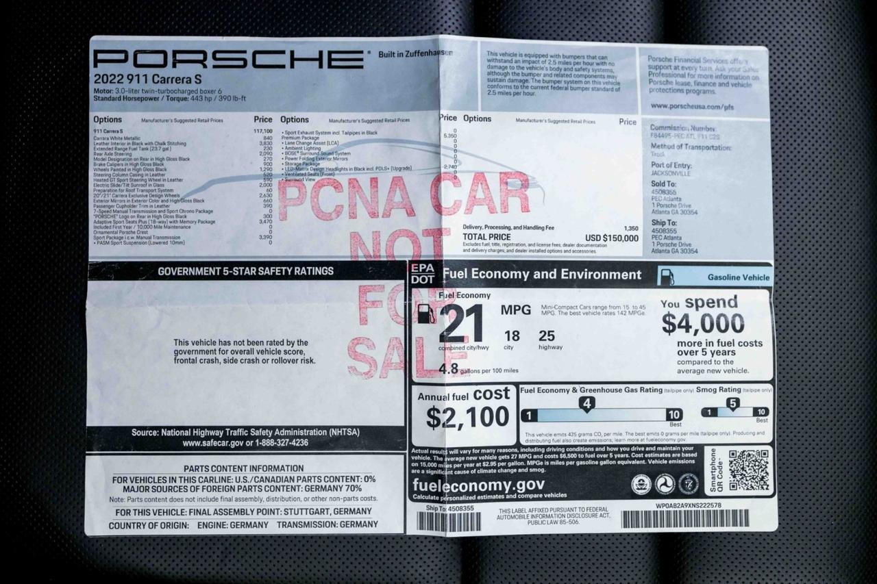 2022 Porsche 911 Carrera S