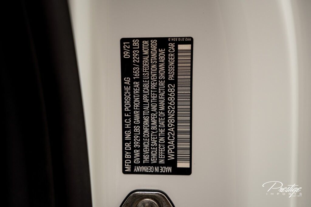 2022 Porsche 911 GT3 North Miami Beach FL