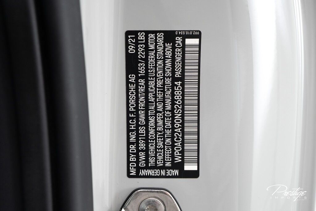 2022 Porsche 911 GT3 North Miami Beach FL