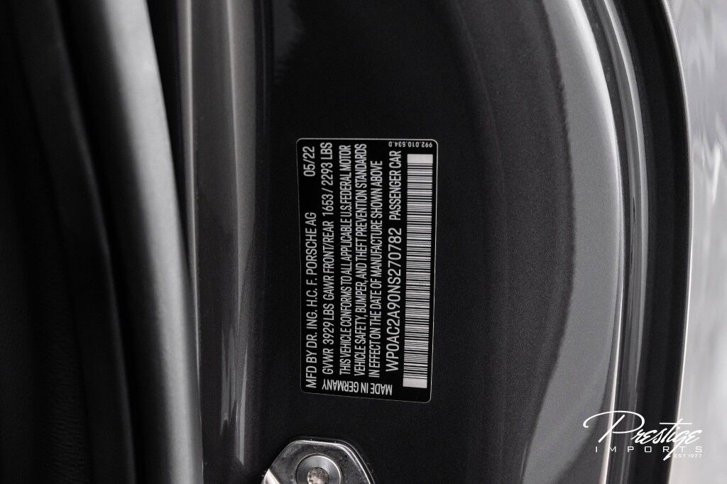 2022 Porsche 911 GT3 North Miami Beach FL