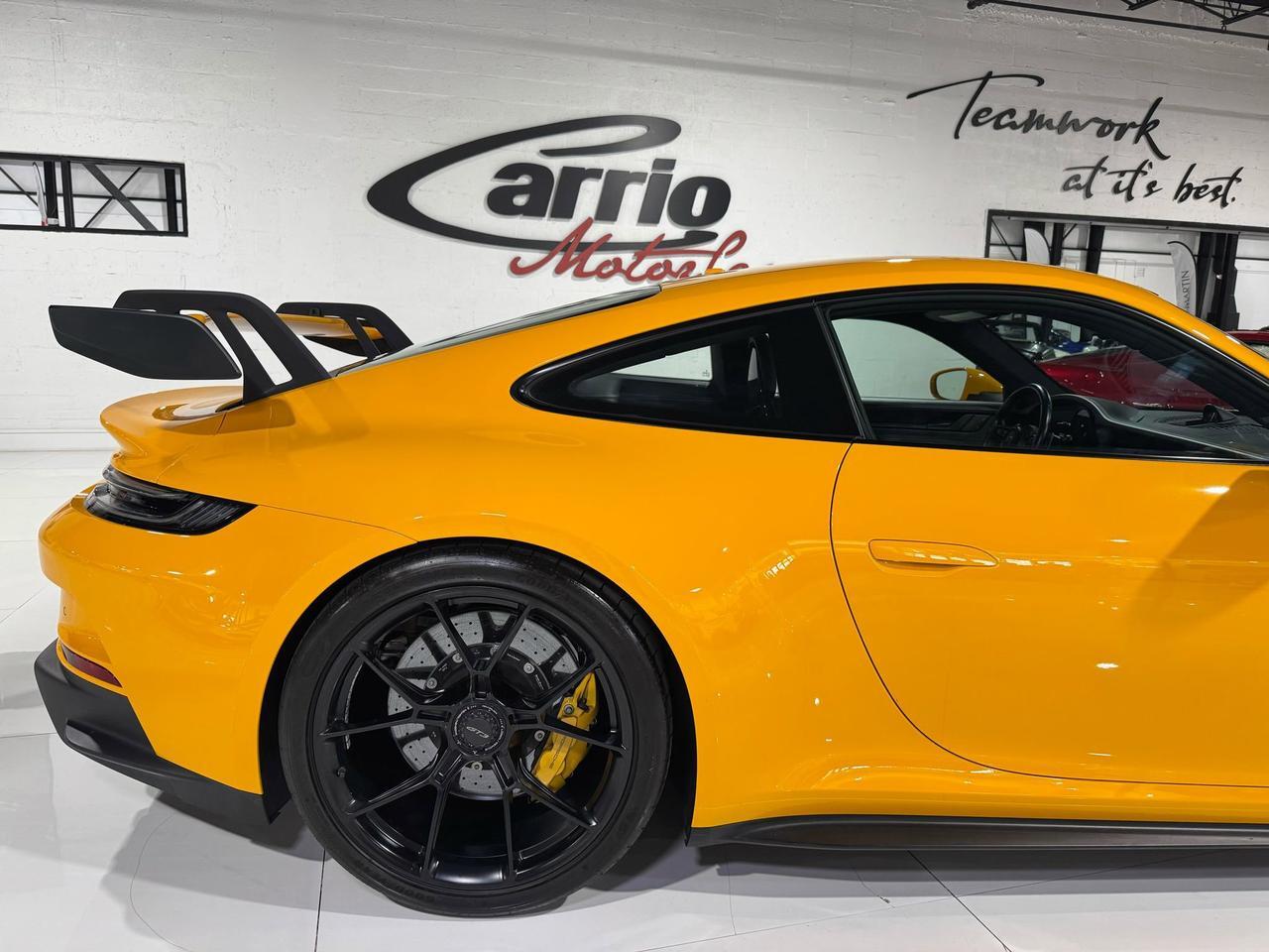 2022 Porsche 911 GT3 Signal Yellow paint, PCCB, interior carbon, extended leather, carbon buckets AND MUCH MORE!!! Fort Lauderdale FL