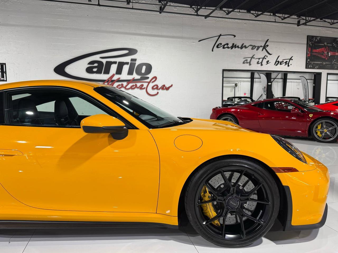 2022 Porsche 911 GT3 Signal Yellow paint, PCCB, interior carbon, extended leather, carbon buckets AND MUCH MORE!!! Fort Lauderdale FL