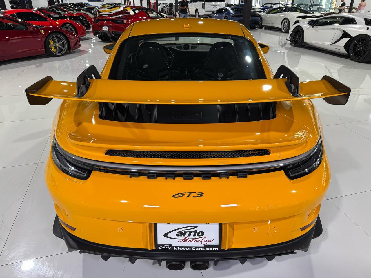 2022 Porsche 911 GT3 Signal Yellow paint, PCCB, interior carbon, extended leather, carbon buckets AND MUCH MORE!!! Fort Lauderdale FL