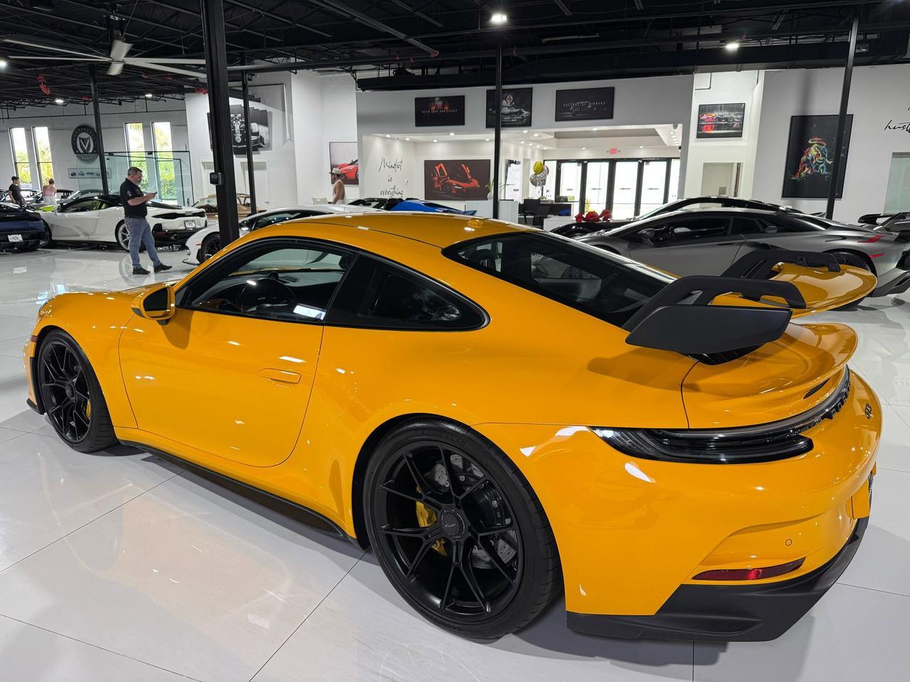 2022 Porsche 911 GT3 Signal Yellow paint, PCCB, interior carbon, extended leather, carbon buckets AND MUCH MORE!!! Fort Lauderdale FL