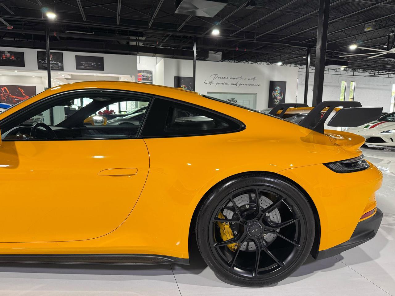2022 Porsche 911 GT3 Signal Yellow paint, PCCB, interior carbon, extended leather, carbon buckets AND MUCH MORE!!! Fort Lauderdale FL
