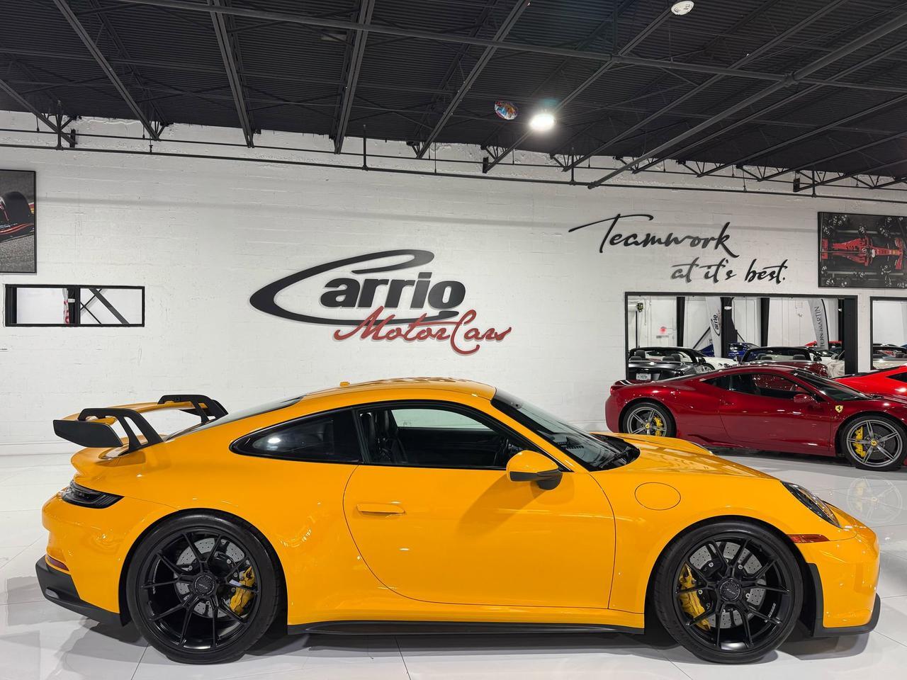 2022 Porsche 911 GT3 Signal Yellow paint, PCCB, interior carbon, extended leather, carbon buckets AND MUCH MORE!!! Fort Lauderdale FL