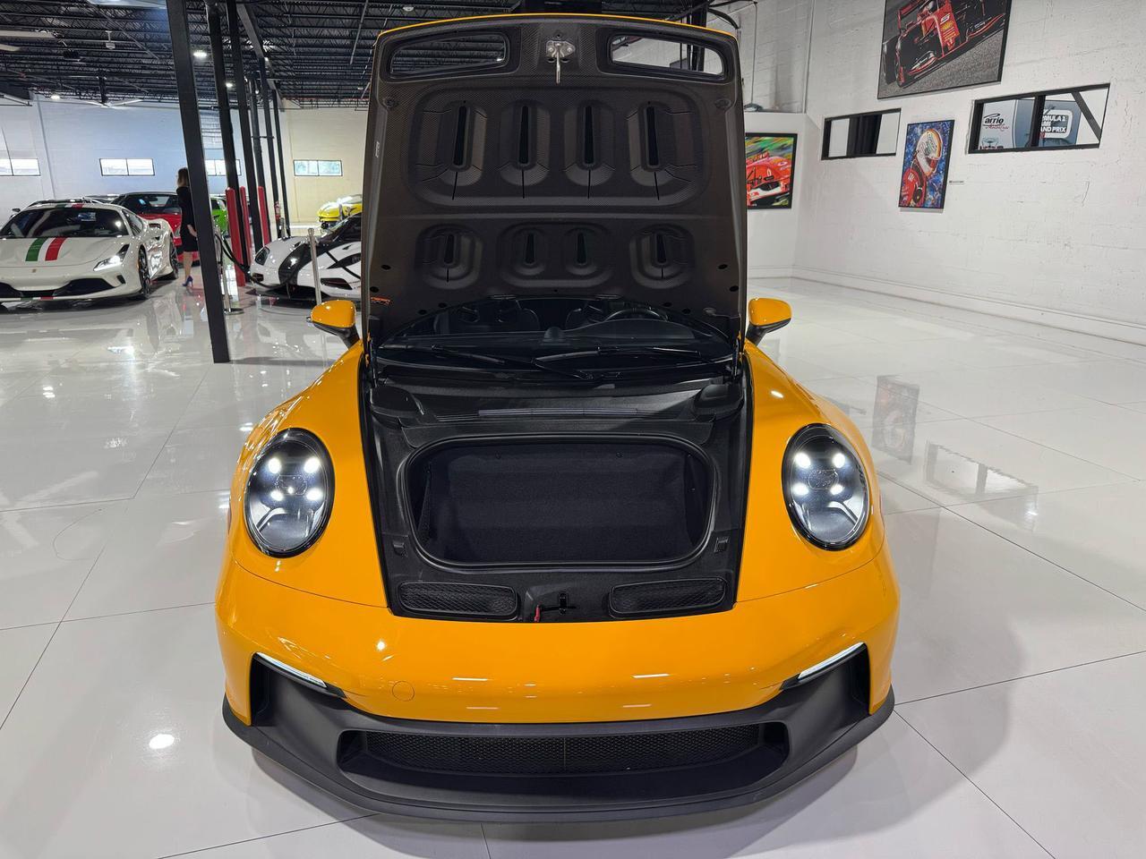 2022 Porsche 911 GT3 Signal Yellow paint, PCCB, interior carbon, extended leather, carbon buckets AND MUCH MORE!!! Fort Lauderdale FL