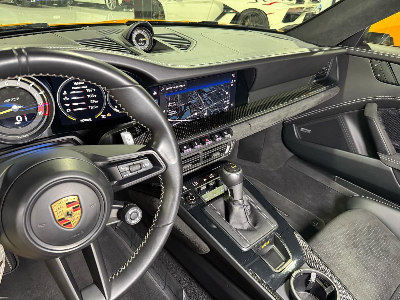 2022 Porsche 911 GT3 Signal Yellow paint, PCCB, interior carbon, extended leather, carbon buckets AND MUCH MORE!!! Fort Lauderdale FL