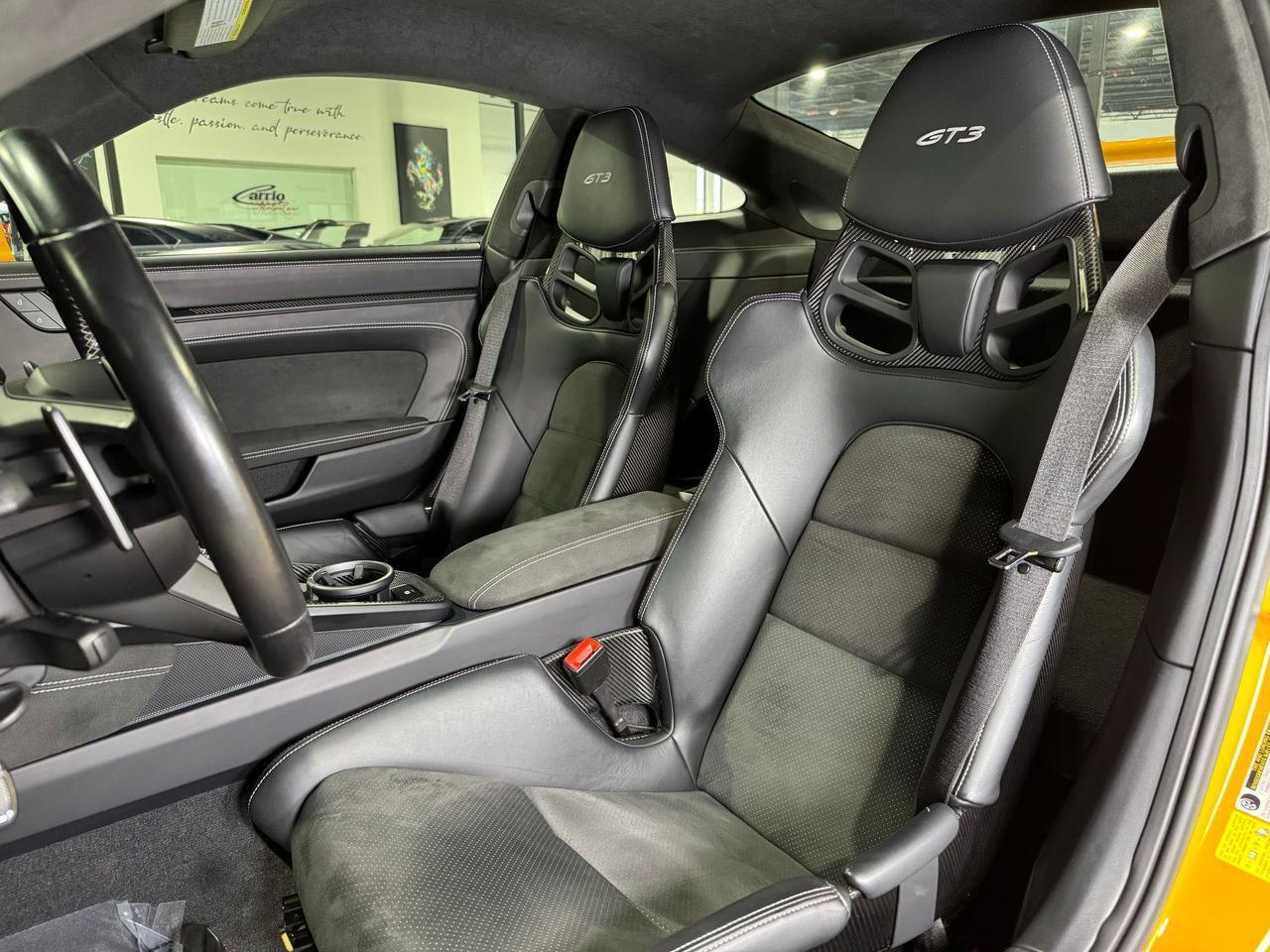 2022 Porsche 911 GT3 Signal Yellow paint, PCCB, interior carbon, extended leather, carbon buckets AND MUCH MORE!!! Fort Lauderdale FL