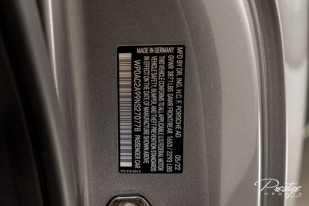 2022 Porsche 911 GT3 Touring North Miami Beach FL