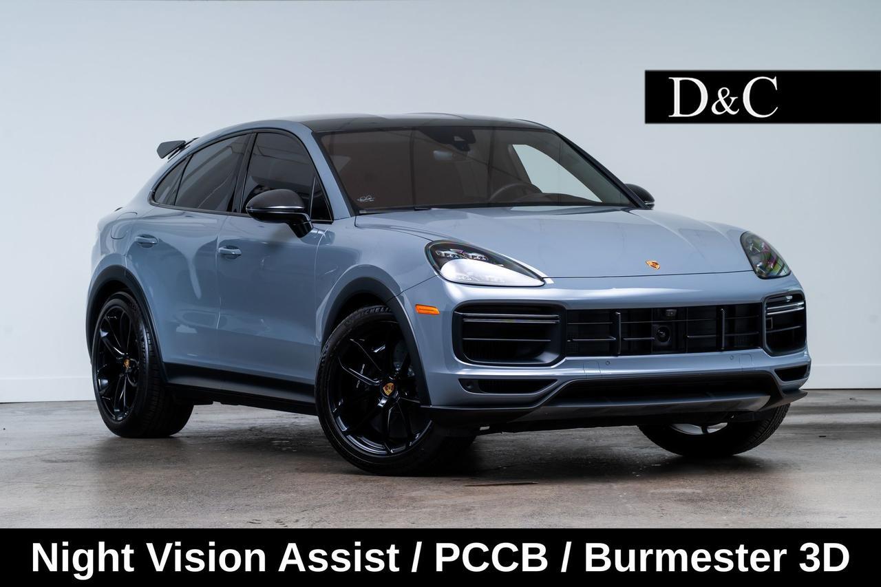 2022 Porsche Cayenne Coupe Turbo GT Night Vision Assist PCCB Burmester 3D