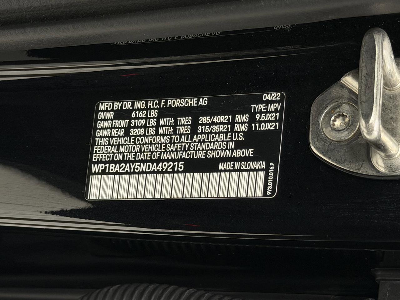 2022 Porsche Cayenne Platinum Edition Newark DE