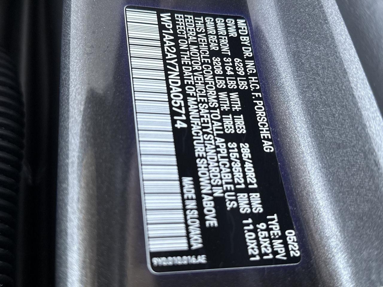 2022 Porsche Cayenne Platinum Edition San Antonio TX