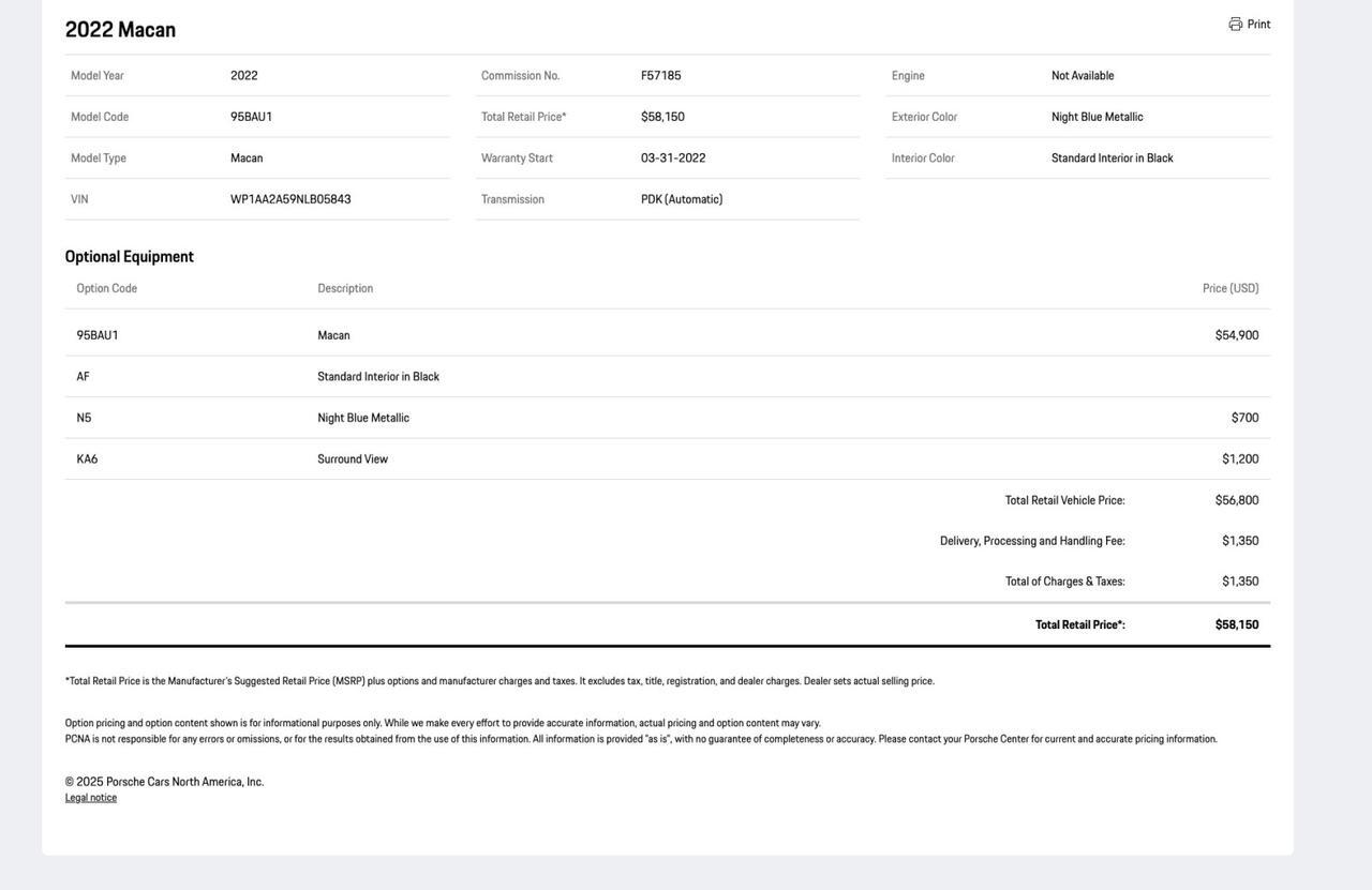 2022 Porsche Macan Pompano Beach FL