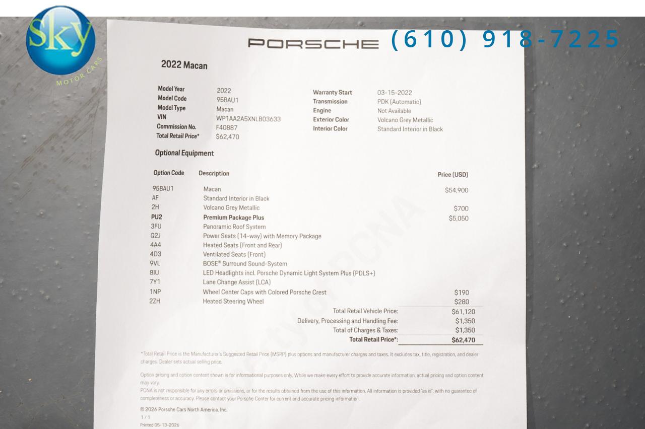 2022 Porsche Macan AWD West Chester PA