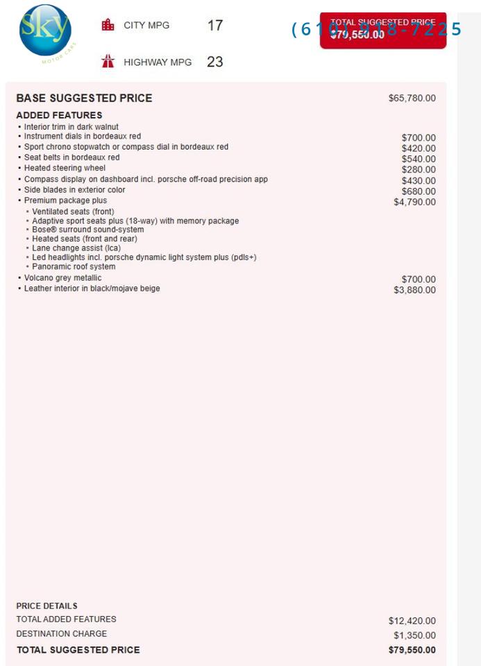 2022 Porsche Macan AWD S 1-Owner Bordeaux Seatbelts & Guages West Chester PA