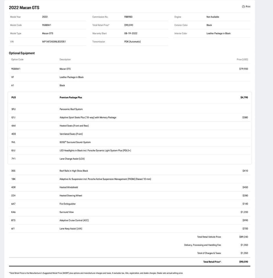 2022 Porsche Macan GTS Pompano Beach FL