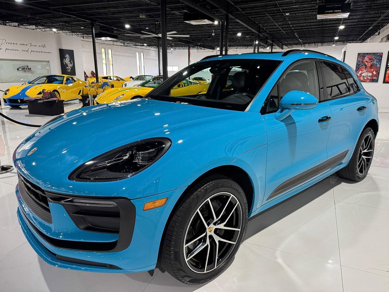 2022 Porsche Macan Miami Blue paint, Sport Chrono package, driver's assistance system, Bose audio system AND MUCH MORE!