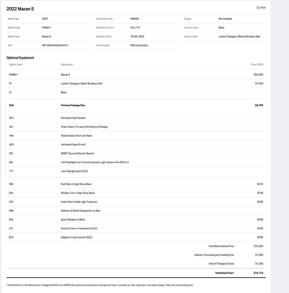 2022 Porsche Macan S Pompano Beach FL