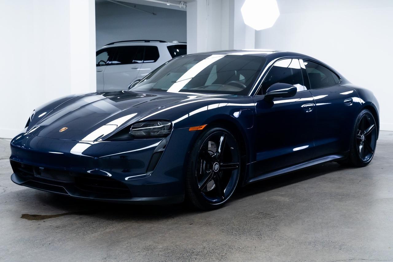 2022 Porsche Taycan 4S Vented Seats PTS Dark Sea Blue Technology Package Portland OR