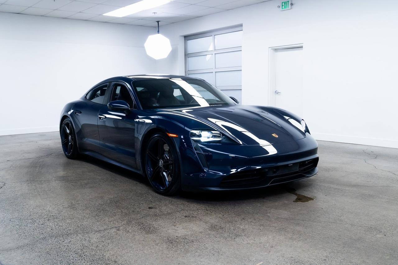 2022 Porsche Taycan 4S Vented Seats PTS Dark Sea Blue Technology Package Portland OR