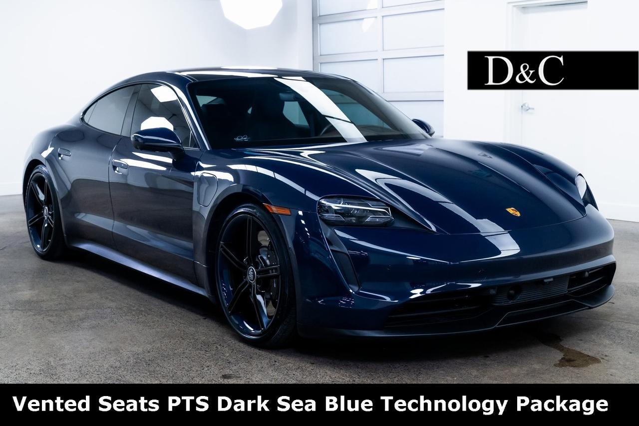 2022 Porsche Taycan 4S Vented Seats PTS Dark Sea Blue Technology Package